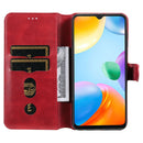 For Xiaomi Redmi 10C 4G Classic Calf Texture Flip Leather Phone Case(Red)