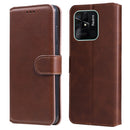 For Xiaomi Redmi 10C 4G Classic Calf Texture Flip Leather Phone Case(Brown)