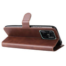 For Xiaomi Redmi 10C 4G Classic Calf Texture Flip Leather Phone Case(Brown)
