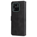 For Xiaomi Redmi 10C 4G Classic Calf Texture Flip Leather Phone Case(Black)