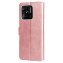 For Xiaomi Redmi 10C 4G Classic Calf Texture Flip Leather Phone Case(Rose Gold)