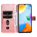 For Xiaomi Redmi 10C 4G Classic Calf Texture Flip Leather Phone Case(Rose Gold)