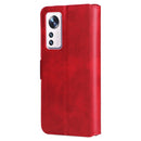 For Xiaomi 12 / 12X Classic Calf Texture Flip Leather Phone Case(Red)