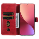 For Xiaomi 12 / 12X Classic Calf Texture Flip Leather Phone Case(Red)