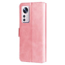 For Xiaomi 12 / 12X Classic Calf Texture Flip Leather Phone Case(Rose Gold)