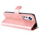 For Xiaomi 12 / 12X Classic Calf Texture Flip Leather Phone Case(Rose Gold)