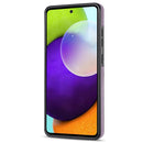 For Samsung Galaxy A51 4G Line Card Holder Phone Case(Purple)