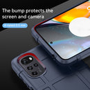 For Motorola Moto E32 Full Coverage Shockproof TPU Phone Case(Blue)