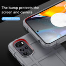 For Motorola Moto E32 Full Coverage Shockproof TPU Phone Case(Grey)