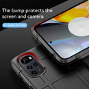 For Motorola Moto E32 Full Coverage Shockproof TPU Phone Case(Black)