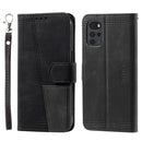 For Motorola Moto G22 Splicing Leather Phone Case(Black)