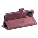For Motorola Moto G52 Splicing Leather Phone Case(Red)