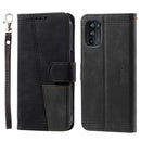 For Motorola Moto G52 Splicing Leather Phone Case(Black)