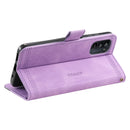 For Motorola Moto G52 Splicing Leather Phone Case(Purple)