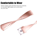 For FITBIT Charge 2 Checkered Metal Watch Band(Rose Gold)