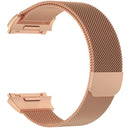 For FITBIT Ionic Milanese Watch Band, Large Size : 24X2.2cm(Rose Gold)
