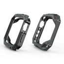 Carbon Fiber Contrast Color Protective Case For Apple Watch Series 7 41mm(Pewter)