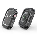 Carbon Fiber Contrast Color Protective Case For Apple Watch Series 7 41mm(Pewter)