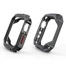 Carbon Fiber Contrast Color Protective Case For Apple Watch Series 7 45mm(Red)
