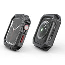 Carbon Fiber Contrast Color Protective Case For Apple Watch Series 7 45mm(Red)