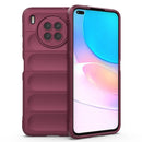 For Huawei Nova 8i Magic Shield TPU + Flannel Phone Case(Wine Red)