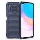 For Huawei Nova 8i Magic Shield TPU + Flannel Phone Case(Dark Blue)