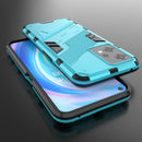 For OnePlus Nord CE 2 Lite 5G/Realme 9 Pro Punk Armor 2 in 1 Shockproof Phone Case with Invisible Holder(Blue)
