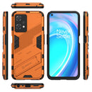 For OnePlus Nord CE 2 Lite 5G/Realme 9 Pro Punk Armor 2 in 1 Shockproof Phone Case with Invisible Holder(Orange)