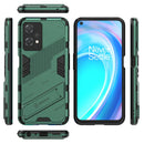 For OnePlus Nord CE 2 Lite 5G/Realme 9 Pro Punk Armor 2 in 1 Shockproof Phone Case with Invisible Holder(Green)