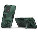 For OnePlus Nord CE 2 Lite 5G/Realme 9 Pro Punk Armor 2 in 1 Shockproof Phone Case with Invisible Holder(Green)