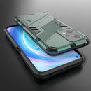 For OnePlus Nord CE 2 Lite 5G/Realme 9 Pro Punk Armor 2 in 1 Shockproof Phone Case with Invisible Holder(Green)