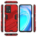 For OnePlus Nord CE 2 Lite 5G/Realme 9 Pro Punk Armor 2 in 1 Shockproof Phone Case with Invisible Holder(Red)