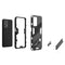For OnePlus Nord CE 2 Lite 5G/Realme 9 Pro Punk Armor 2 in 1 Shockproof Phone Case with Invisible Holder(Black)