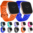 For FITBIT Versa 2 Breathable Silicone Watch Band(White)