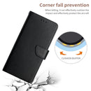 Genuine Leather Fingerprint-proof Horizontal Flip Phone Case For iPhone 14 Pro Max (Black)