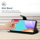 Genuine Leather Fingerprint-proof Horizontal Flip Phone Case For iPhone 14 Pro Max (Black)