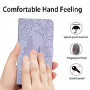 For Motorola Moto G82 Skin Feel Butterfly Peony Embossed Leather Phone Case(Purple)