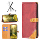 For Xiaomi 12 Color Matching Double Sewing Thread Leather Phone Case(Red)