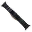 One-bead Steel Butterfly Buckle Watch Band For Apple Watch Series 8&7 45mm / SE 2&6&SE&5&4 44mm / 3&2&1 42mm(Black)