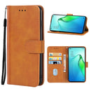 For OPPO Reno8 Pro Leather Phone Case(Brown)