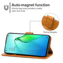 For OPPO Reno8 Pro Leather Phone Case(Brown)