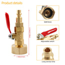 A6862 RV Female Thread 1/4 Drain Fitting Adapter with Storage Bag