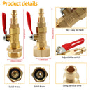 A6863 RV Female + Male 1/4 Drain Fitting Adapter with Storage Bag