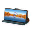 KHAZNEH Custer Genuine Leather RFID Phone Case For iPhone 14 Pro Max (Green)