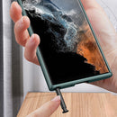 For Samsung Galaxy S22 Ultra 5G GKK Ultra-thin Skin Feel Phone Case with Stylus(Forest Green)