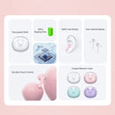 USAMS BU12 TWS Half In-Ear Bluetooth 5.1 Wireless Earphones(White)