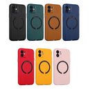 Magsafe Magnetic Leather Phone Case For iPhone 13 Pro Max(Black)