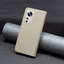 For Xiaomi 12 Lite Litchi Texture Pure Color Leather Phone Case(Grey)