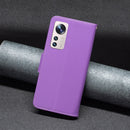 For Xiaomi 12 Lite Litchi Texture Pure Color Leather Phone Case(Purple)