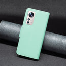 For Xiaomi 12 Lite Litchi Texture Pure Color Leather Phone Case(Green)